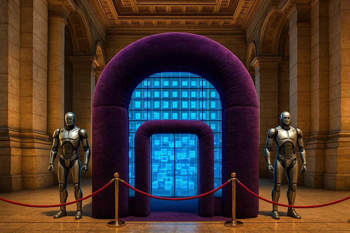 Entrance to a secure data room